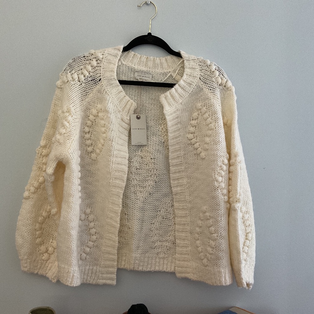 NWT Lucky brand bobble cardigan